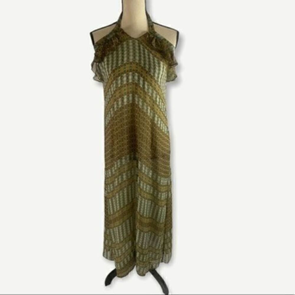 Planet Blue Life Blu Moon Halter Maxi Dress Small